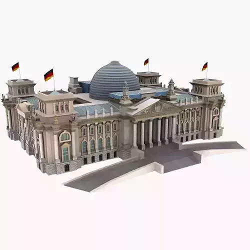 Reichstag Building Berlin 3d Model