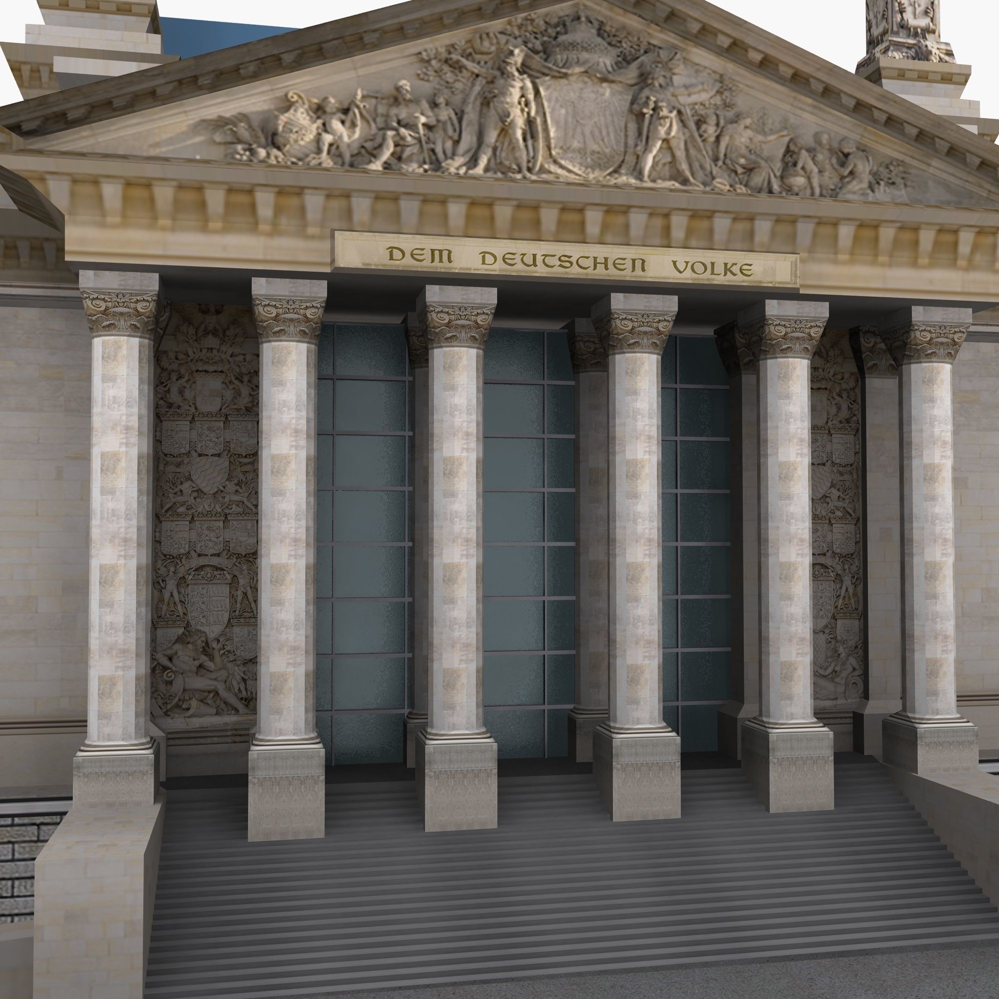 Reichstag Building Berlin 3d Model 3D model_11