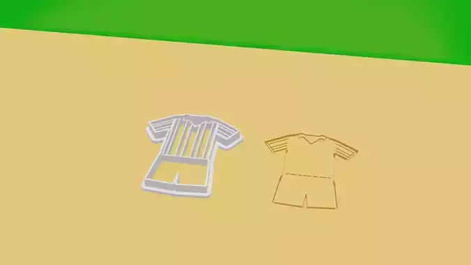 Soccer Uniform Cookie Cutter 3D print model