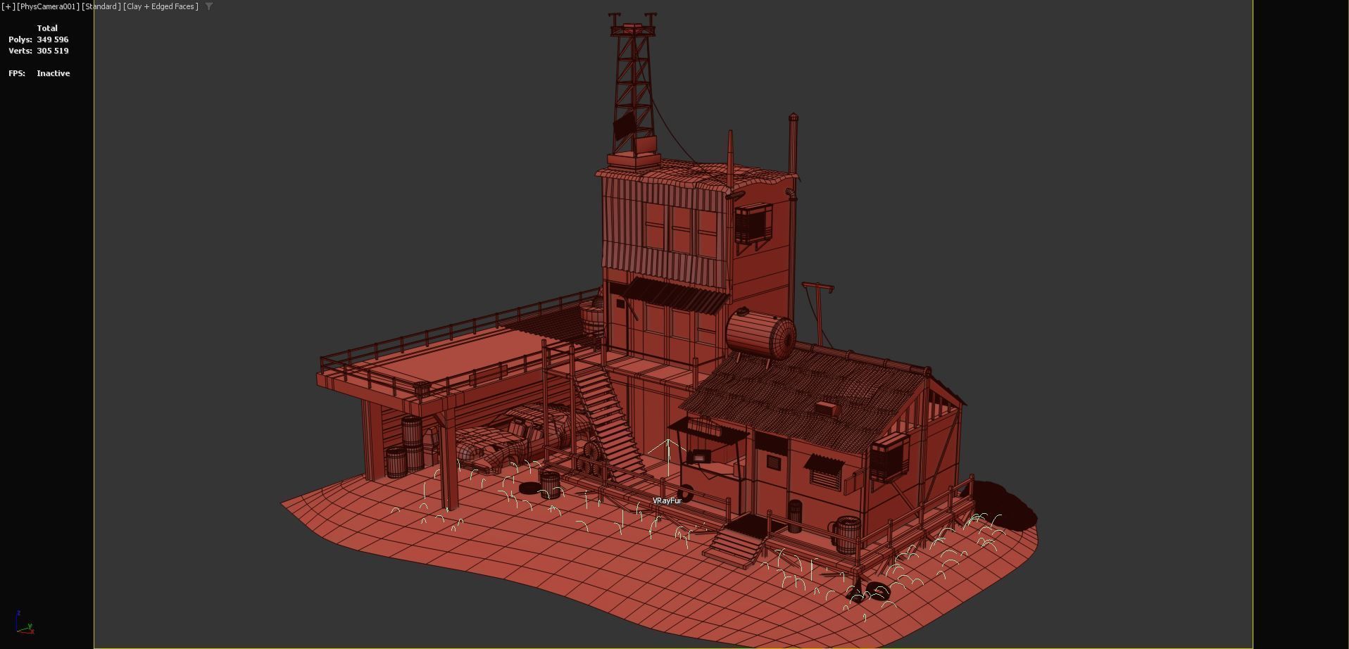 medieval architecture 3D model_2