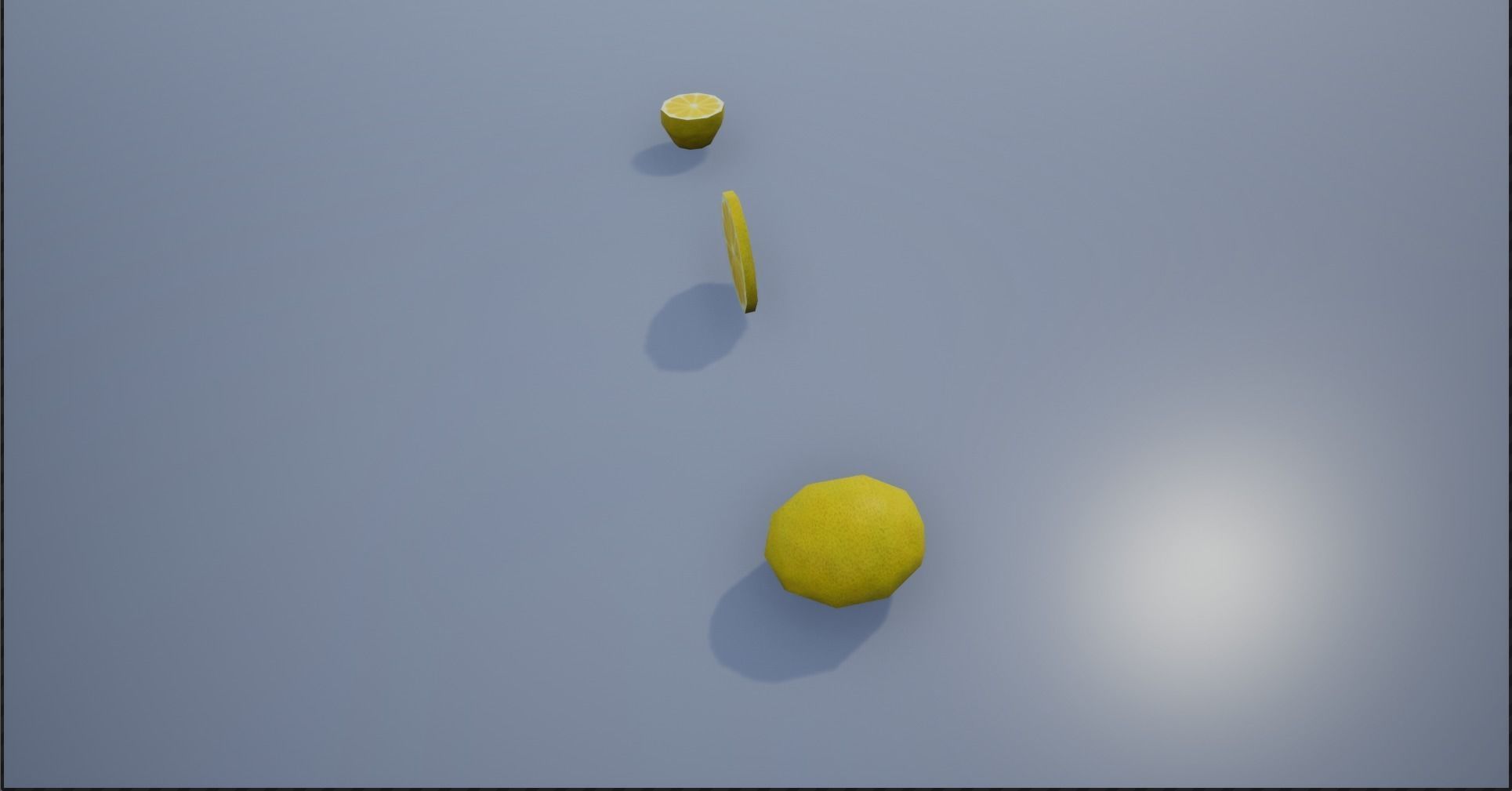 Lowpoly Crate and Baskets of Harvested Lemon Low-poly 3D model_10