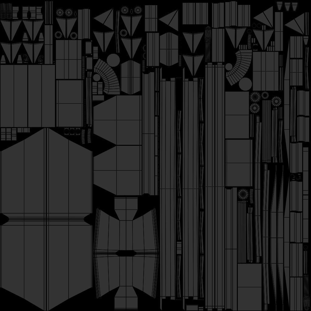 Double bogie hopper Low-poly 3D model_18