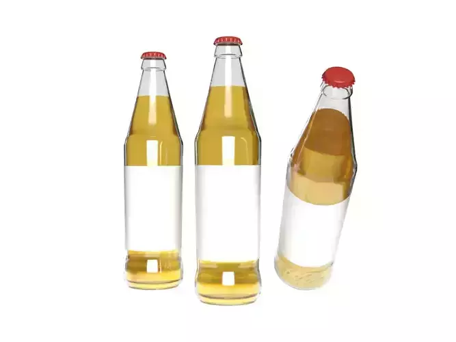 Standart beer bottle 3D model