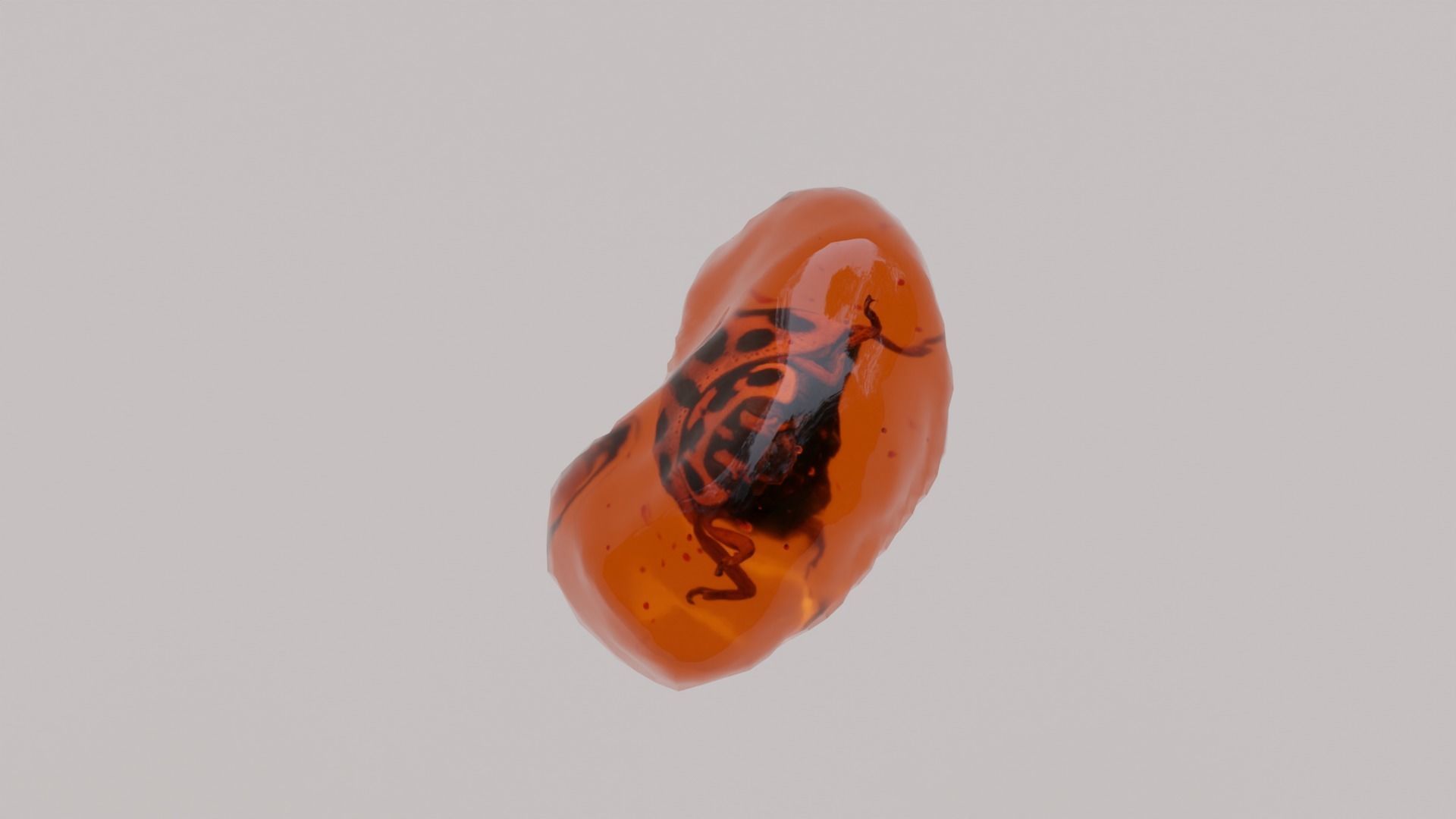 Insects in amber asset collection 3D model_1