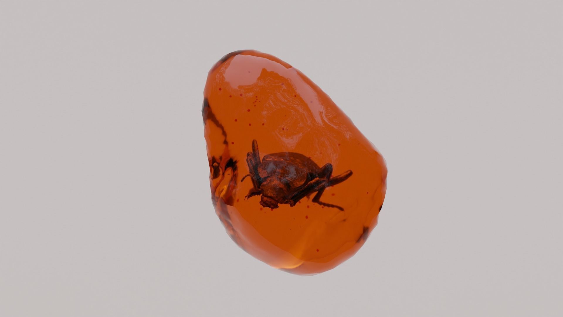 Insects in amber asset collection 3D model_4