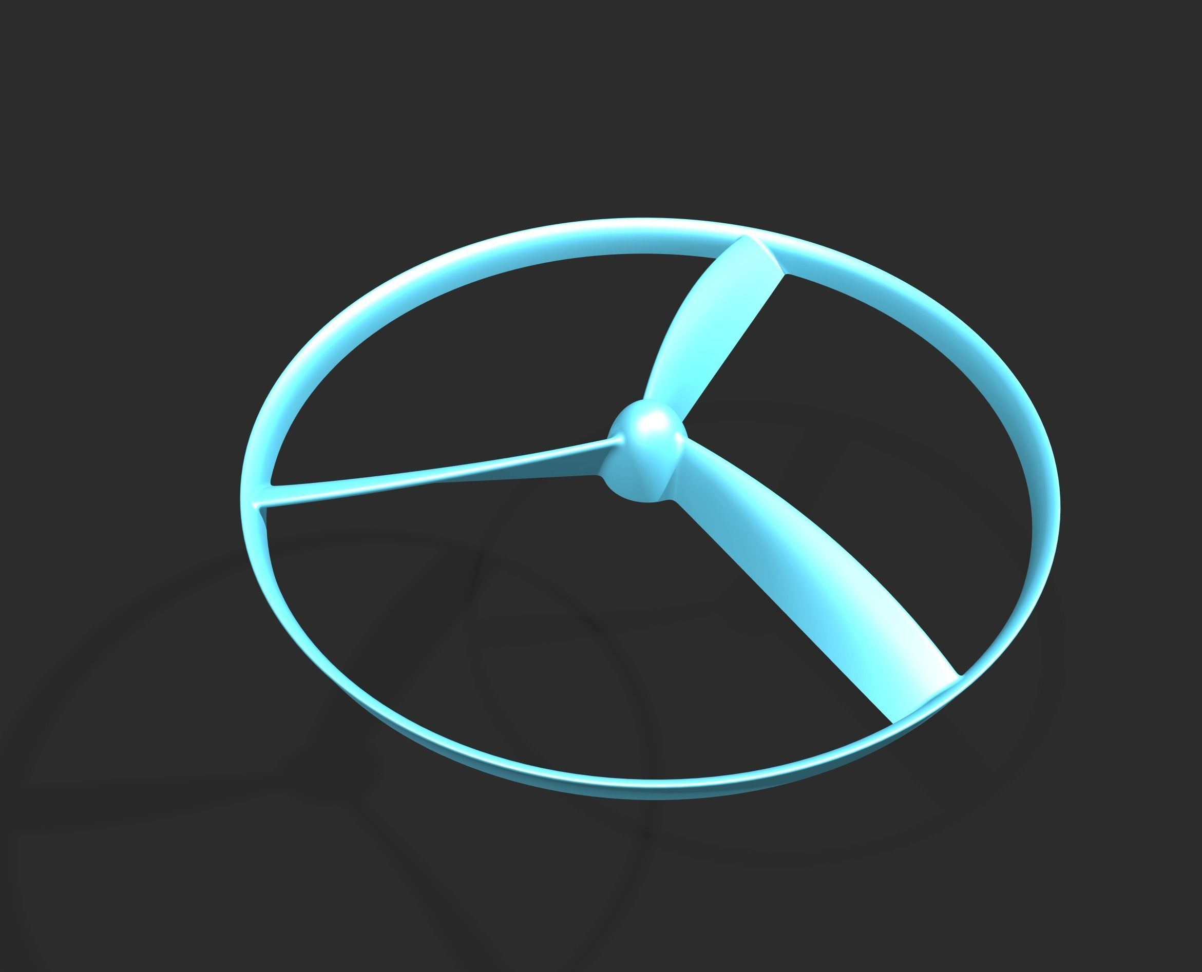 Flying propeller toy 3D print model_14