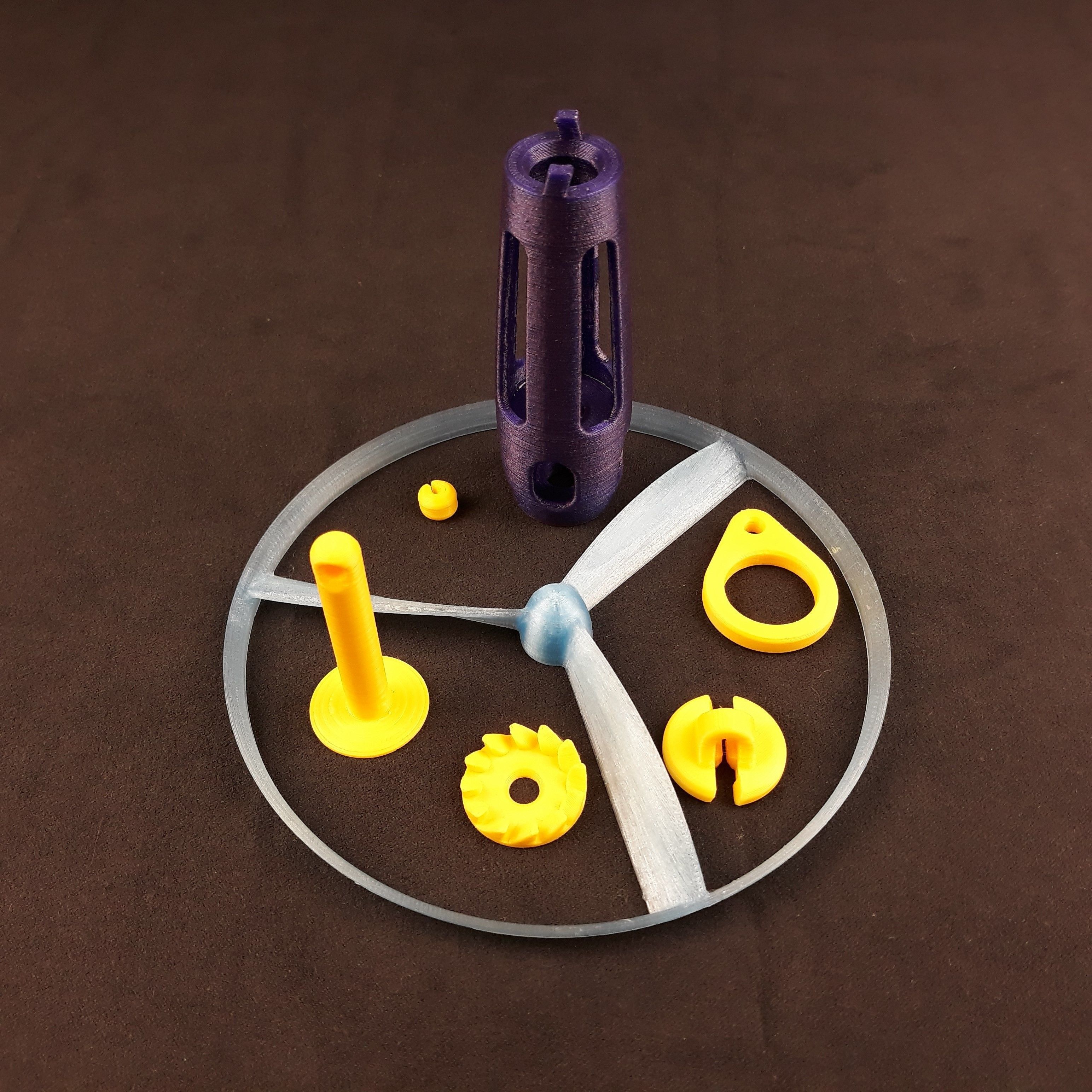 Flying propeller toy 3D print model_17