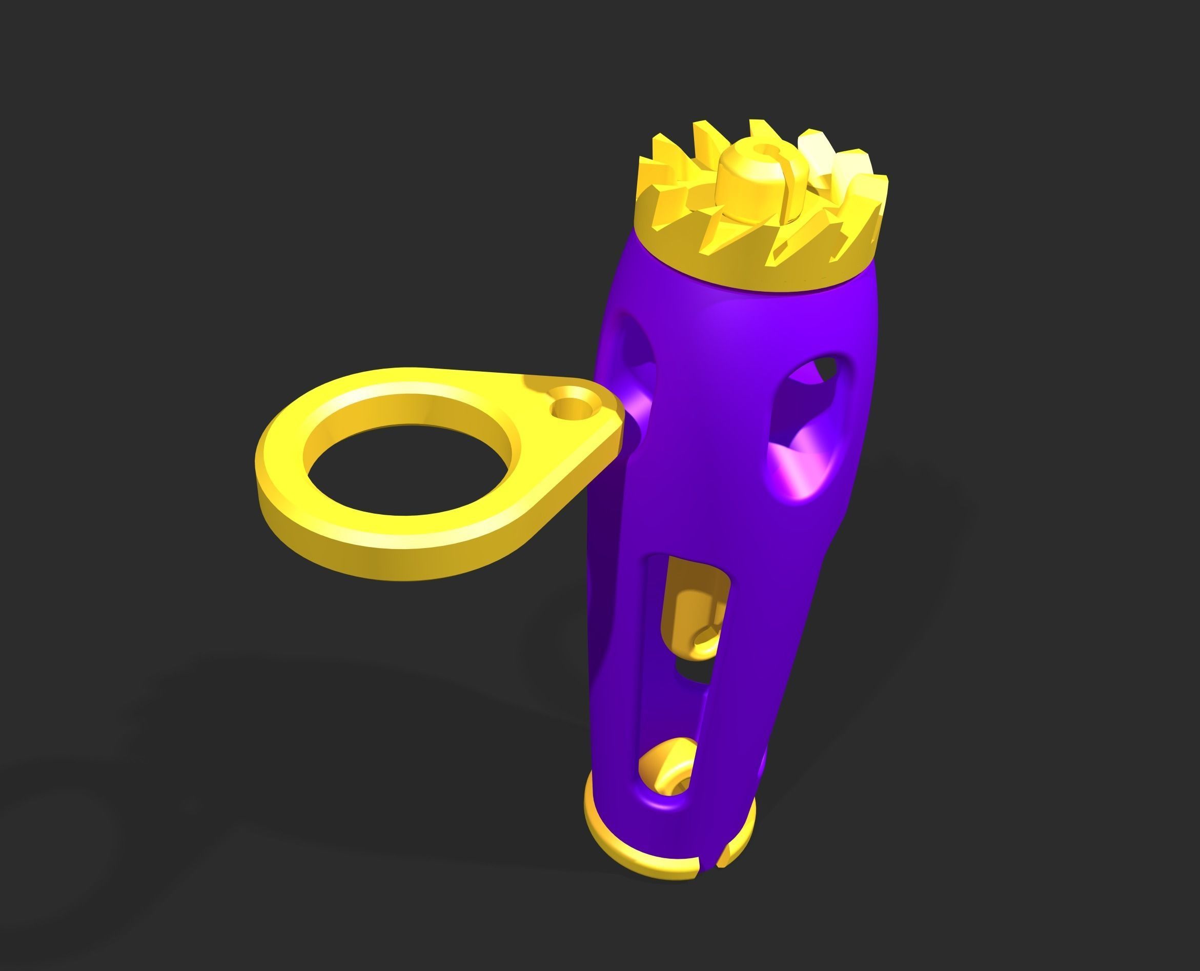 Flying propeller toy 3D print model_7