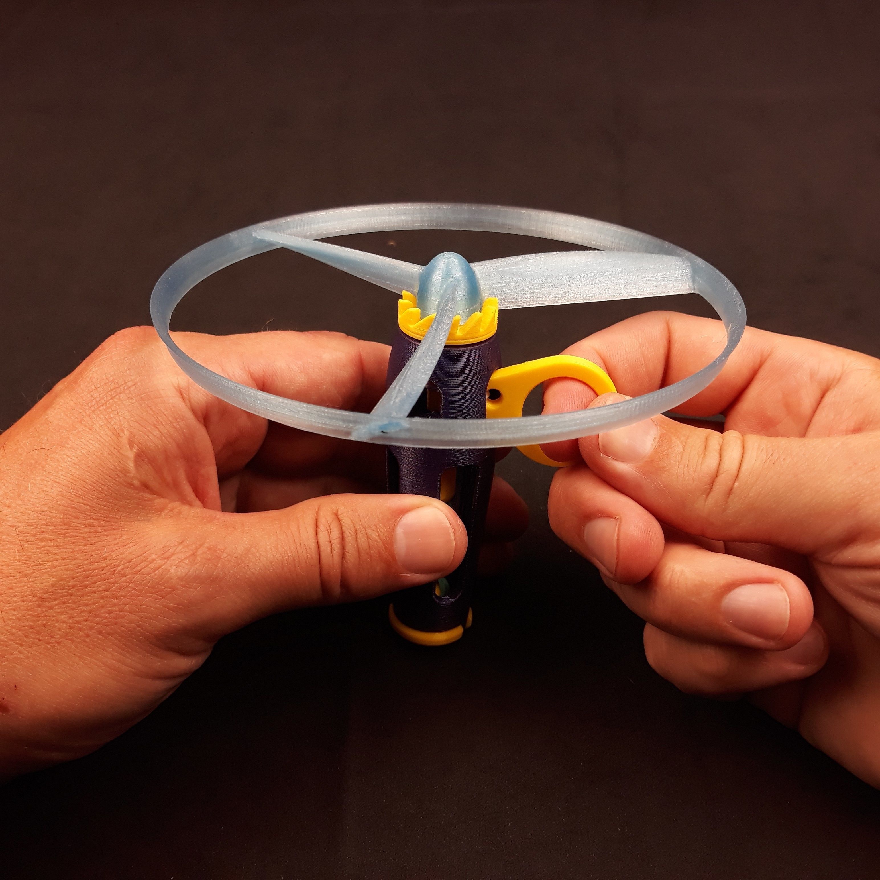 Flying propeller toy 3D print model_27