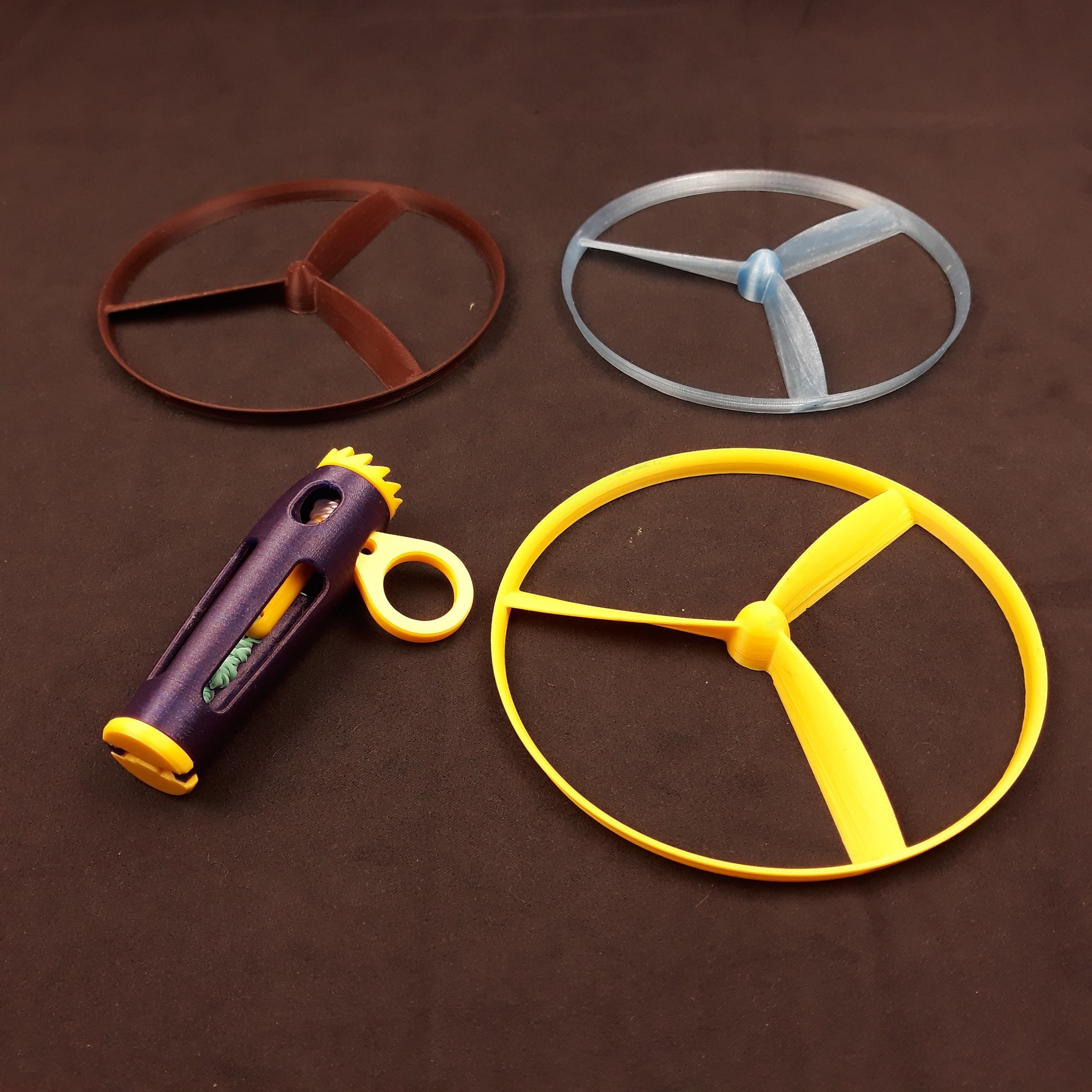 Flying propeller toy 3D print model_31