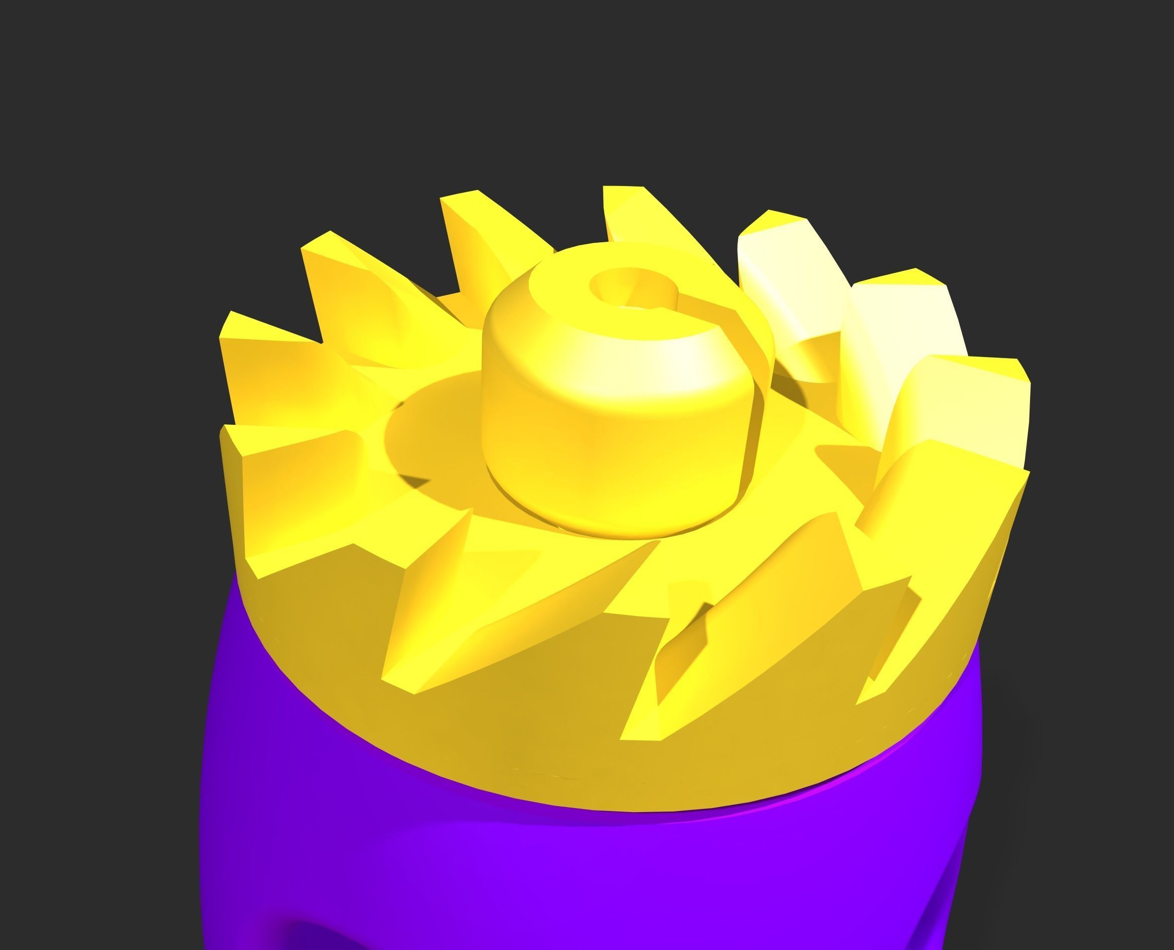 Flying propeller toy 3D print model_8