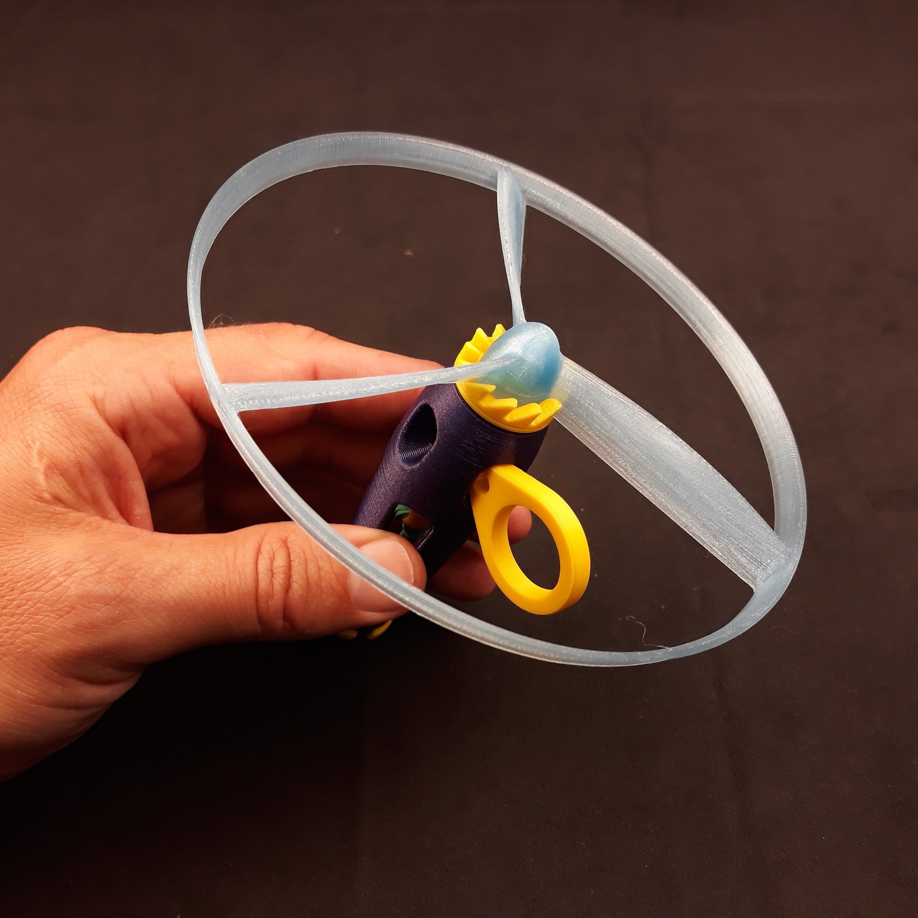 Flying propeller toy 3D print model_26