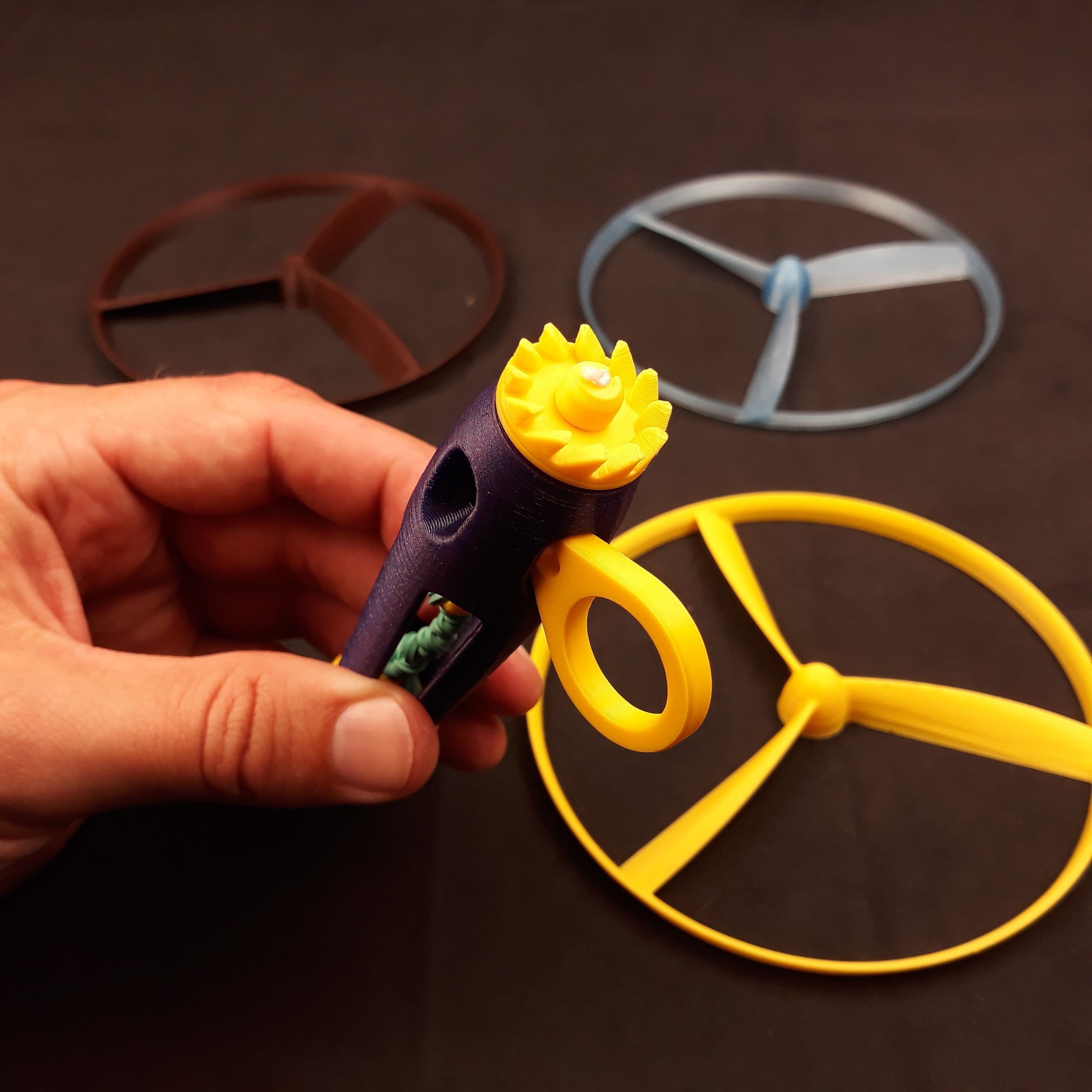 Flying propeller toy 3D print model_25