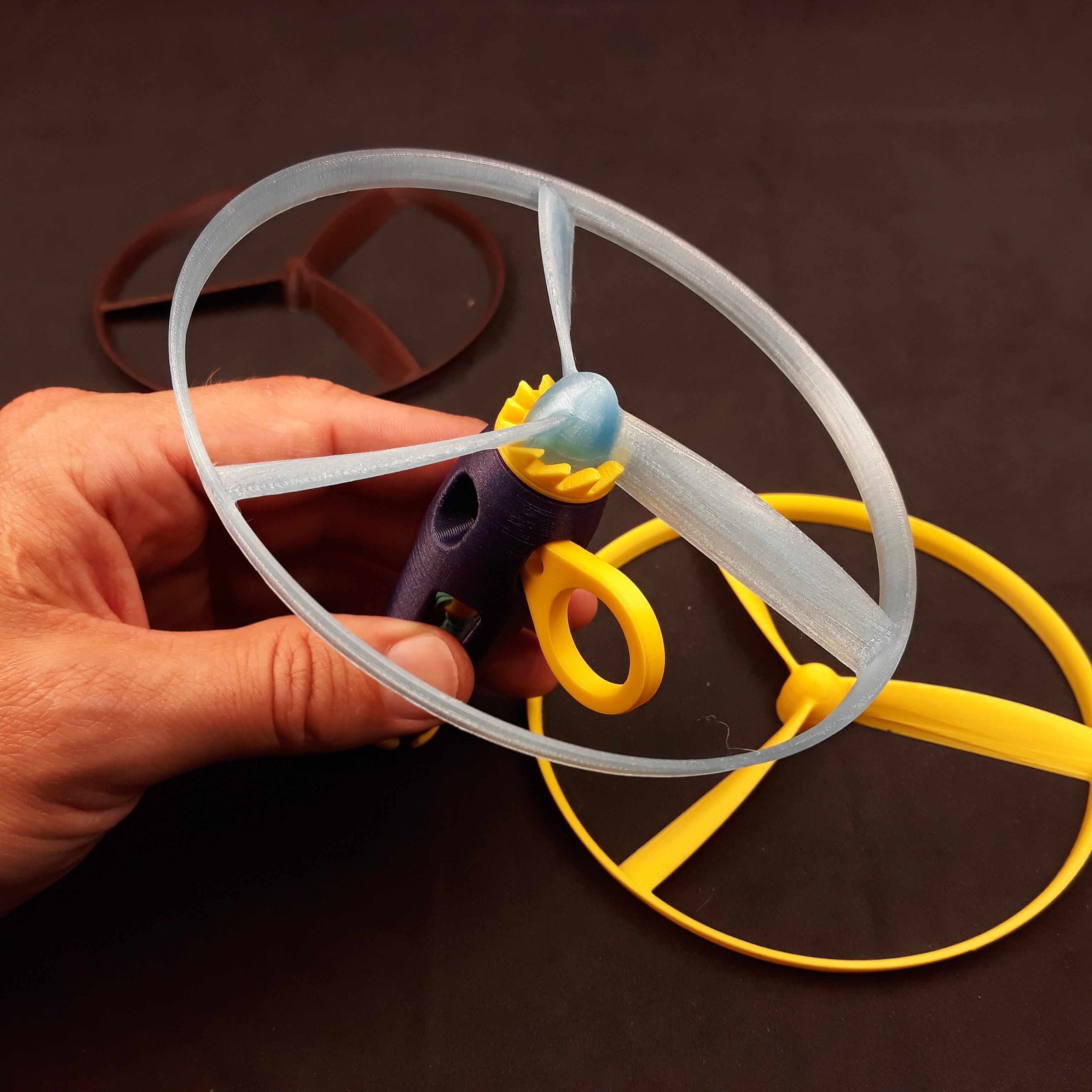 Flying propeller toy 3D print model_30