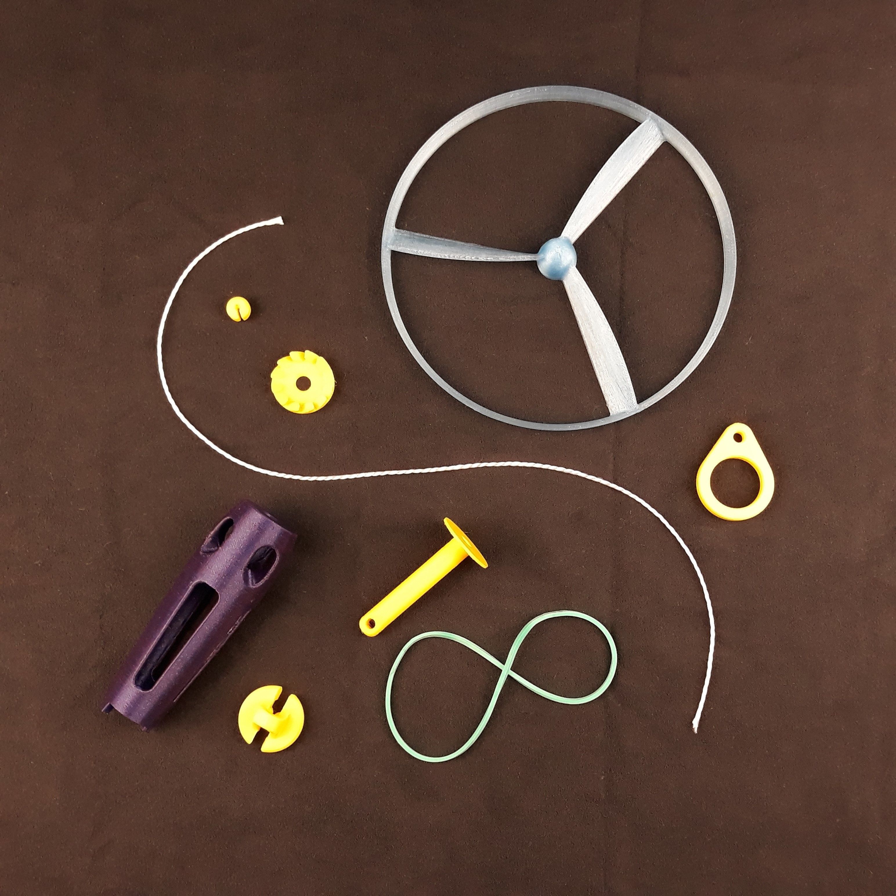 Flying propeller toy 3D print model_16