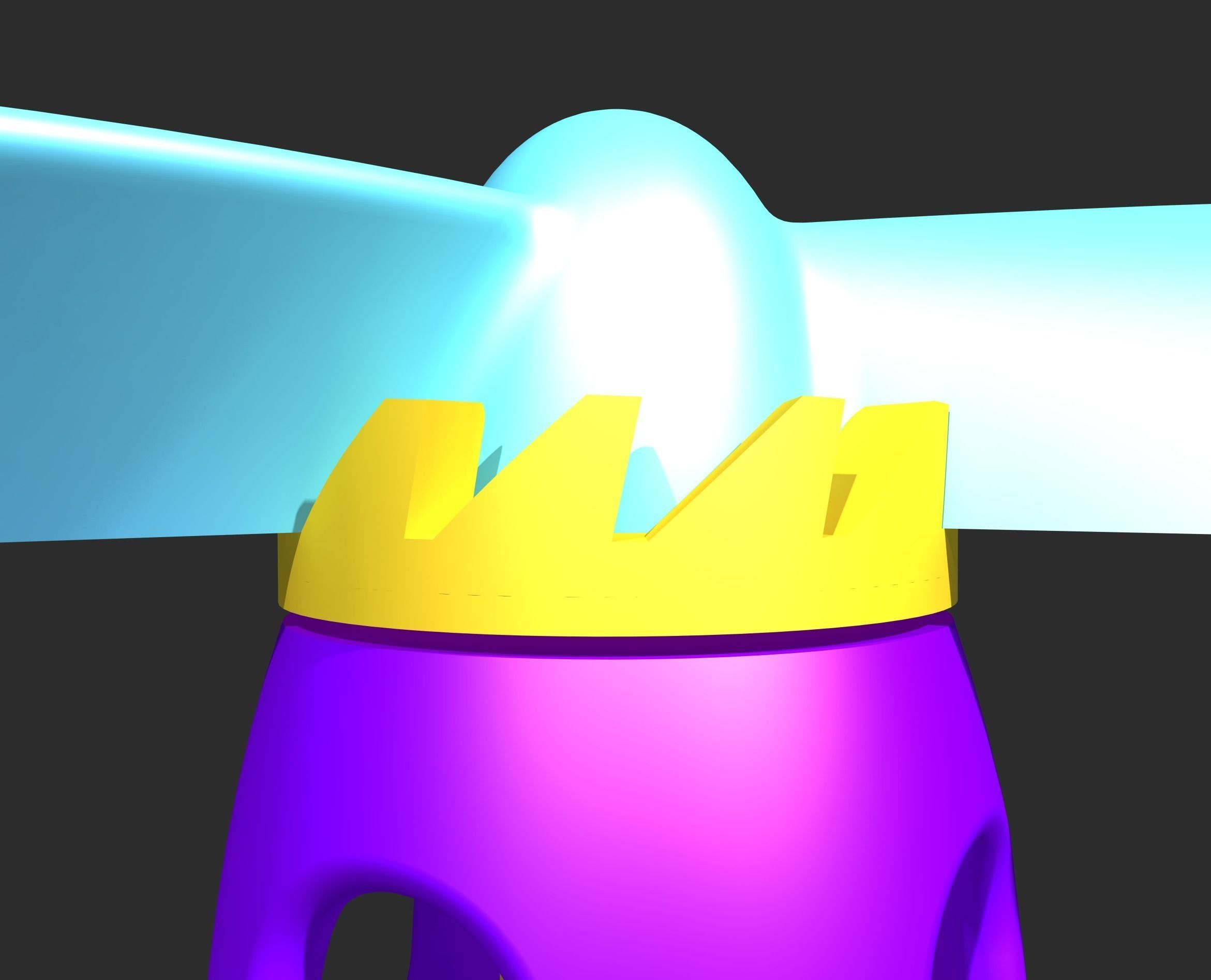 Flying propeller toy 3D print model_9