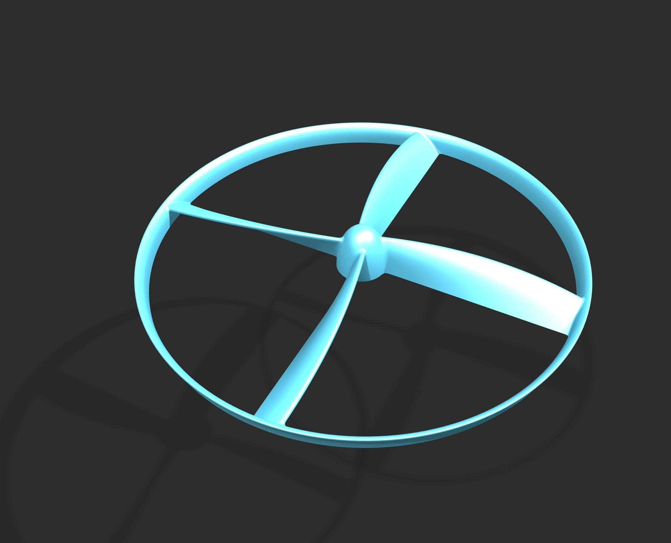 Flying propeller toy 3D print model_13