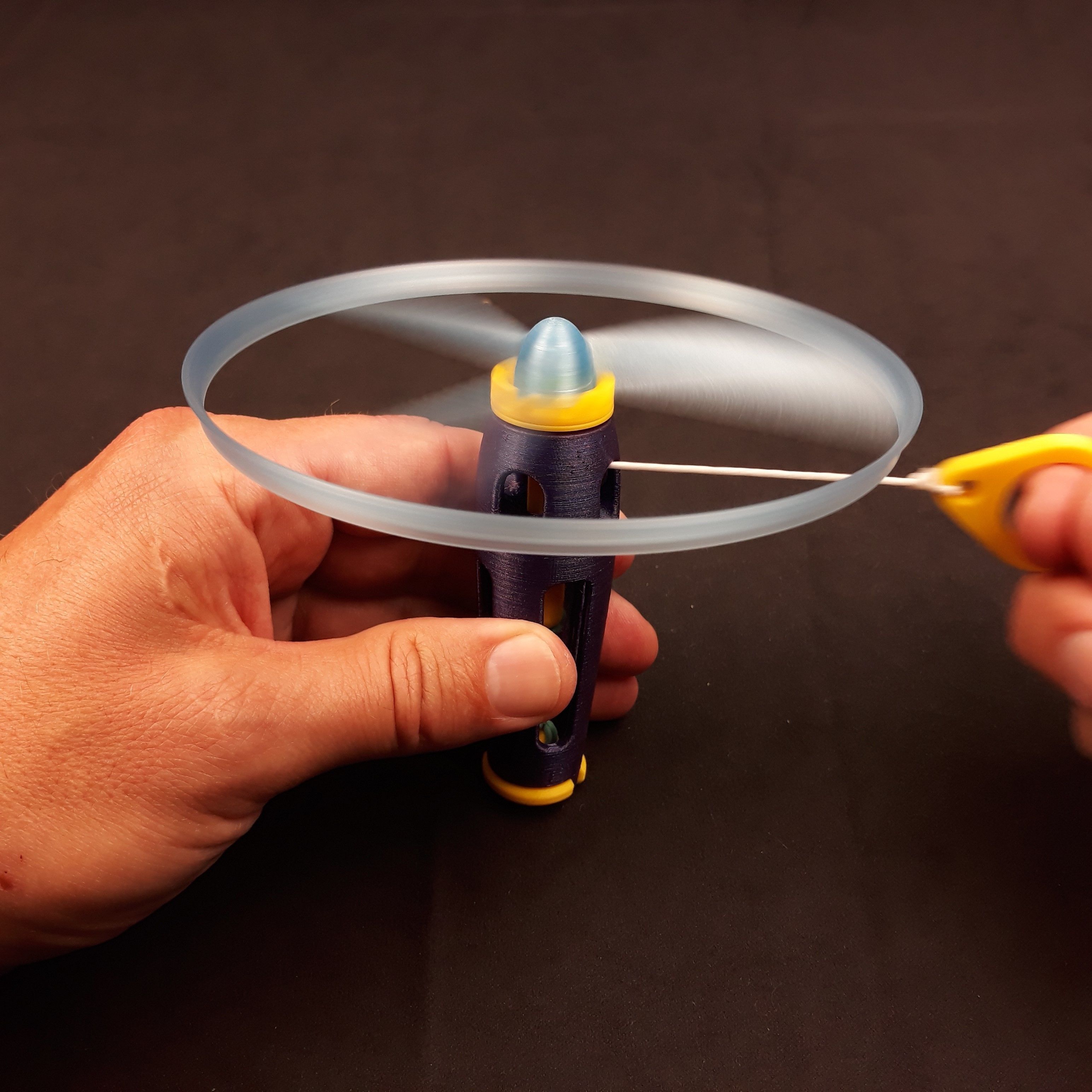 Flying propeller toy 3D print model_28