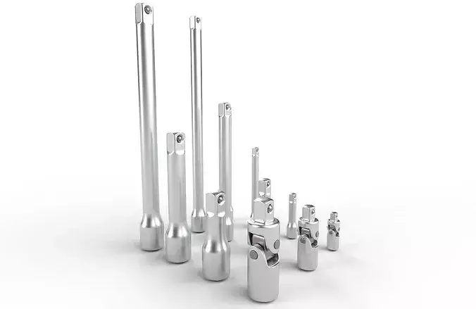 Joint Set 01 Low-poly 3D model 6