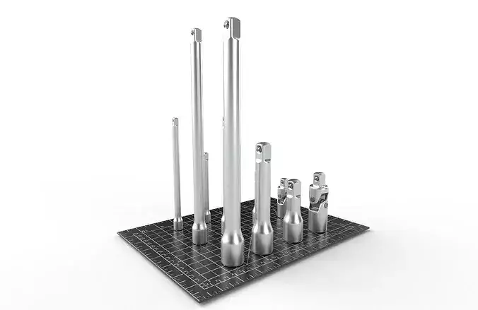Joint Set 01 Low-poly 3D model 5