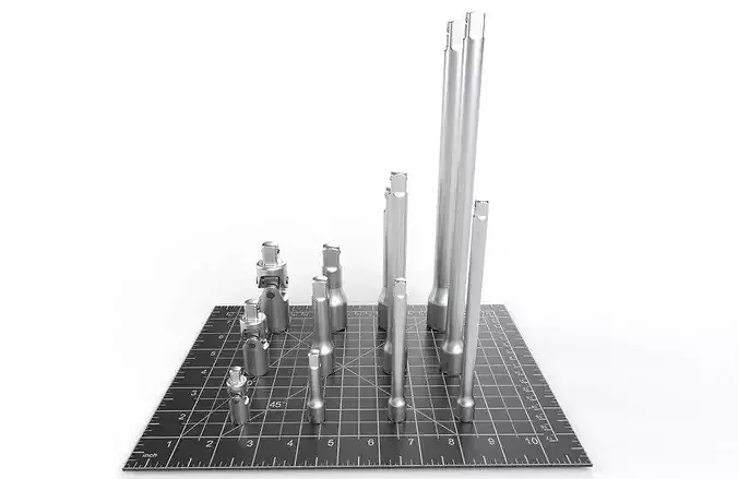 Joint Set 01 Low-poly 3D model 3