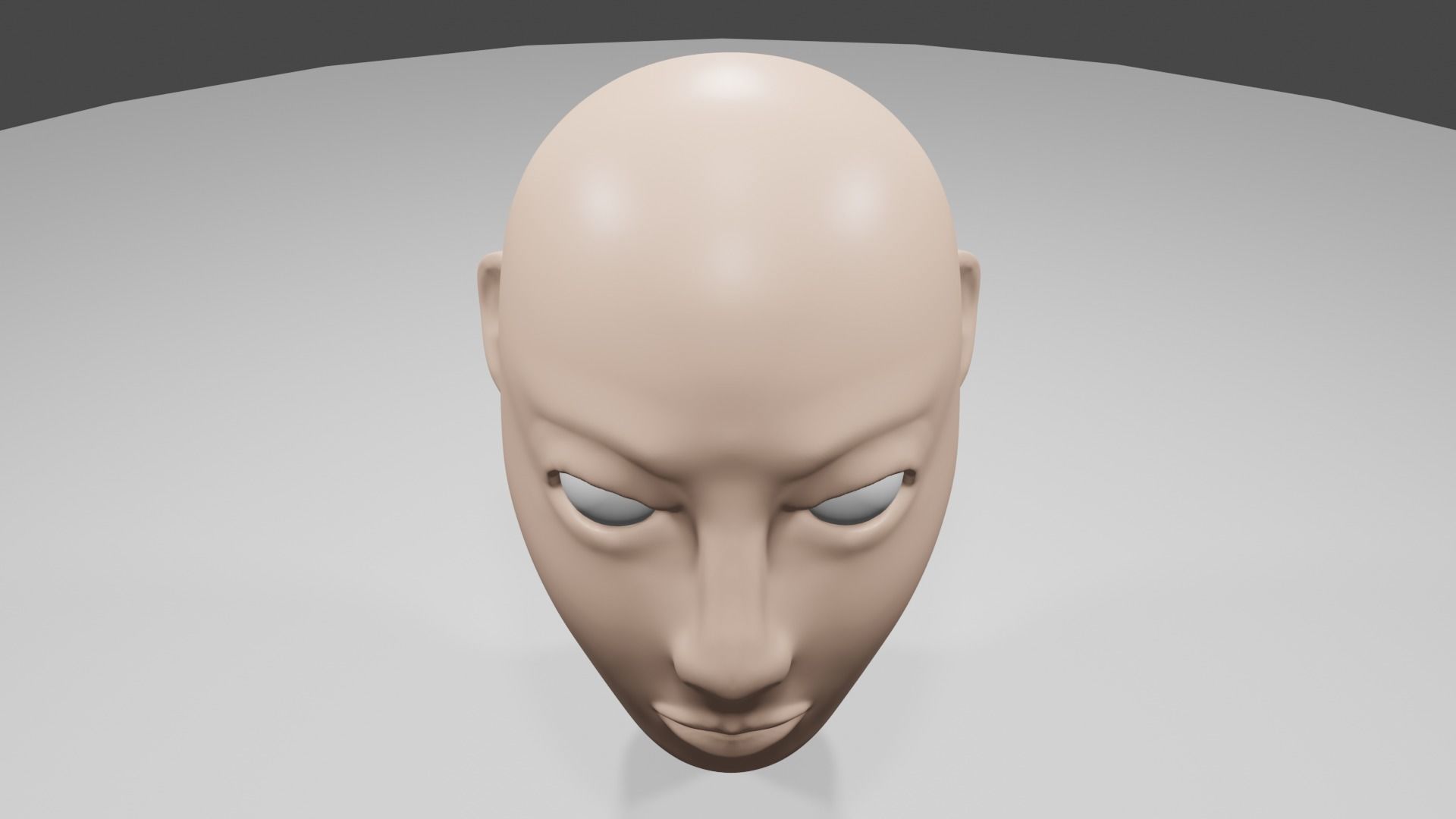 Human Head Free 3D model_4