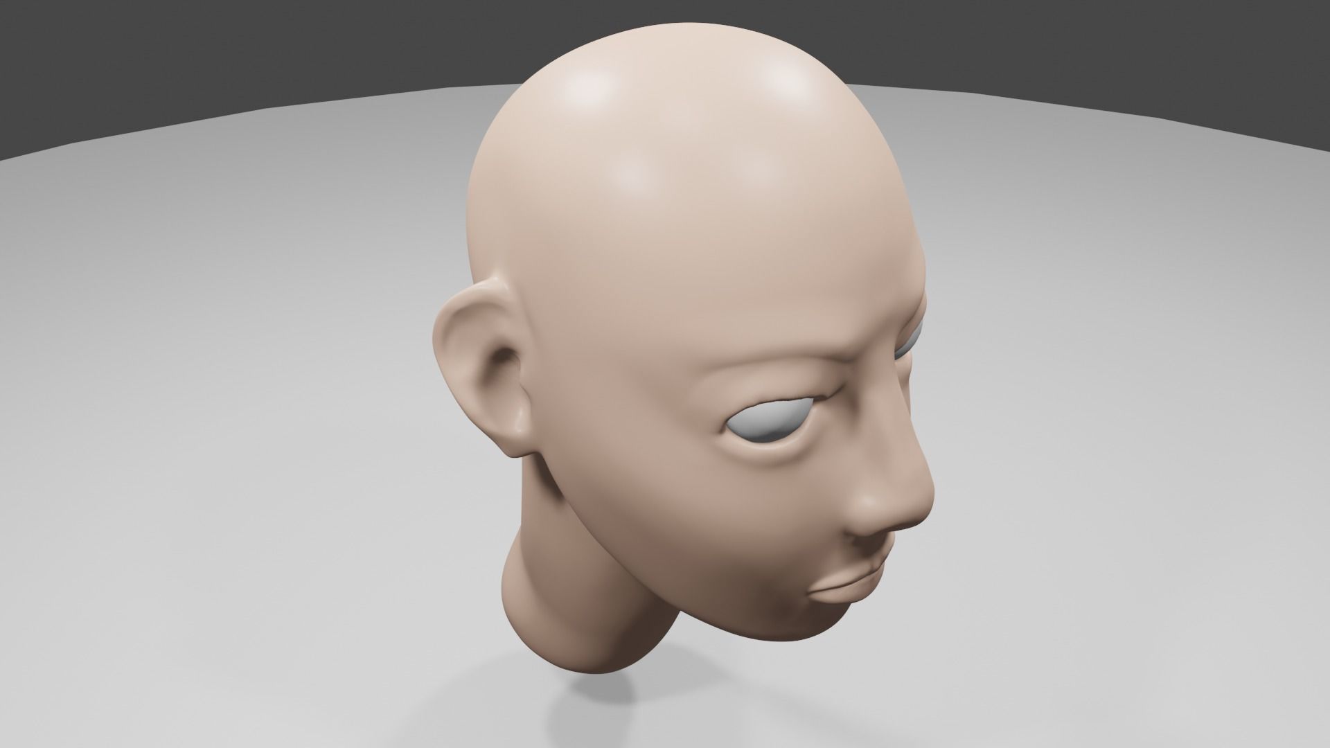 Human Head Free 3D model_9