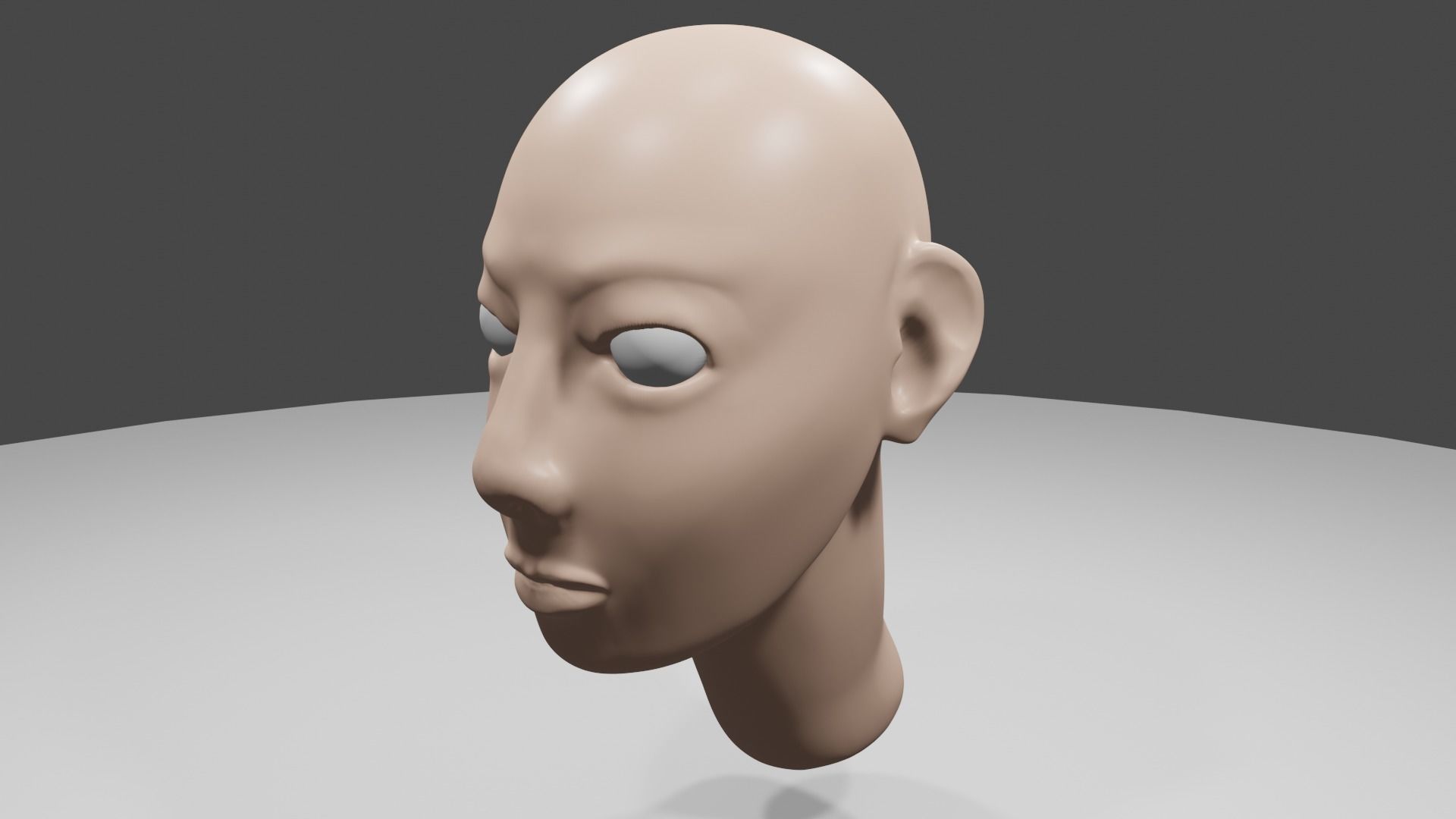 Human Head Free 3D model_1