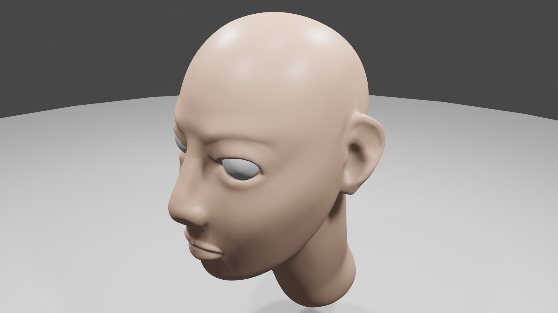 Human Head Free 3D model_5