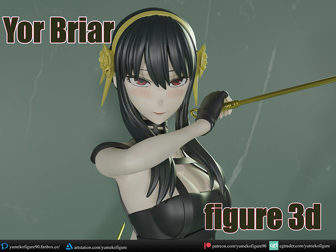 Yor Briar figure 3d 3D print model