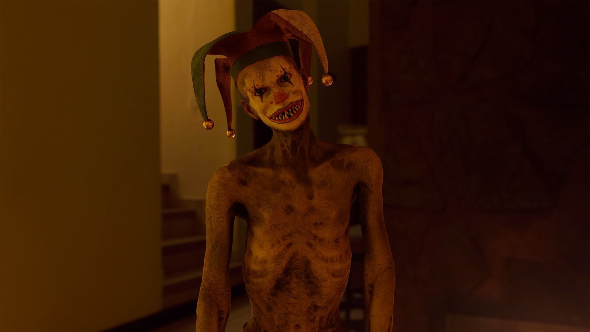 Scary Clown Low-poly 3D model_2