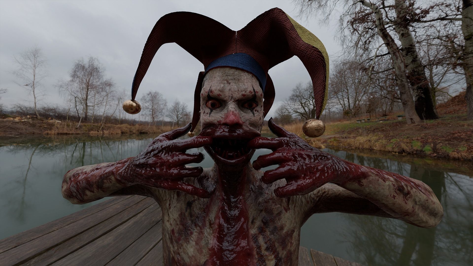 Scary Clown Low-poly 3D model_4