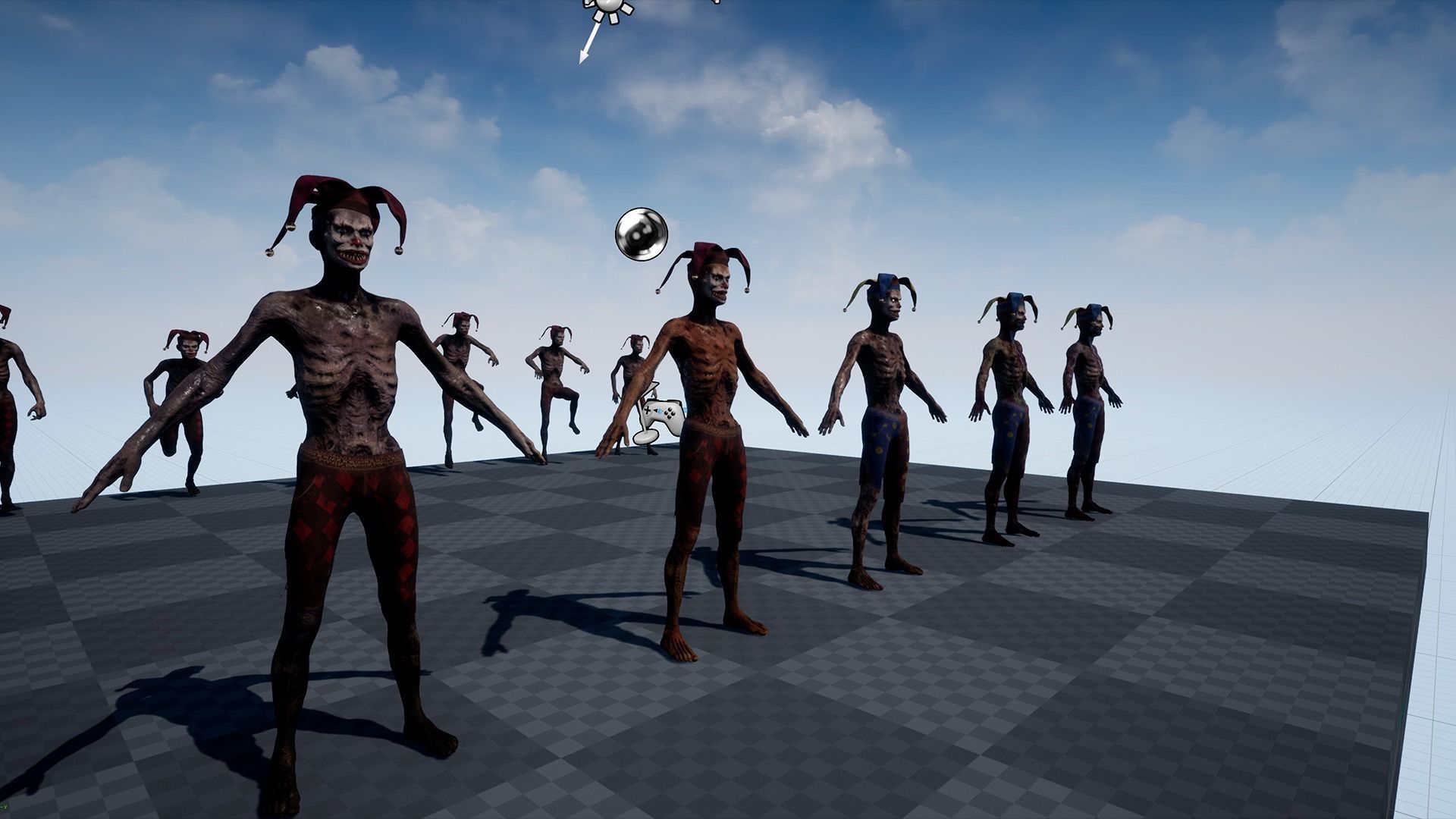 Scary Clown Low-poly 3D model_18