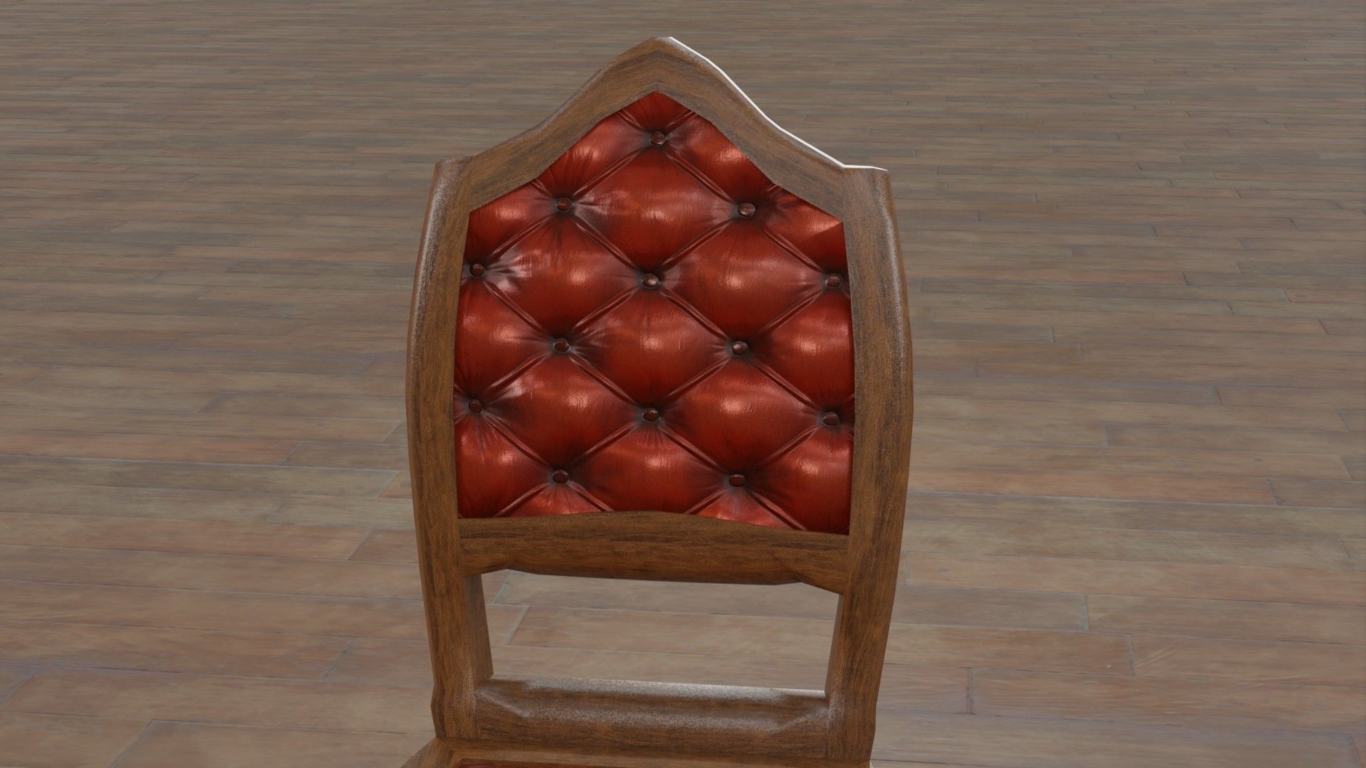 Antique Chair Low-poly 3D model_11