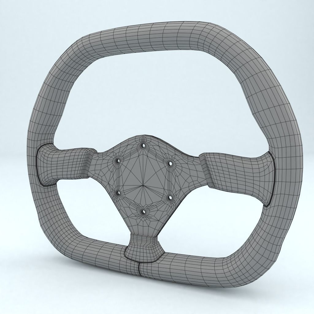 Steering Wheel Sparco P310 3D model_6