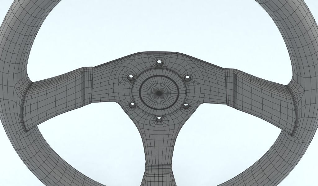 Steering Wheel Sparco P323 3D model_7