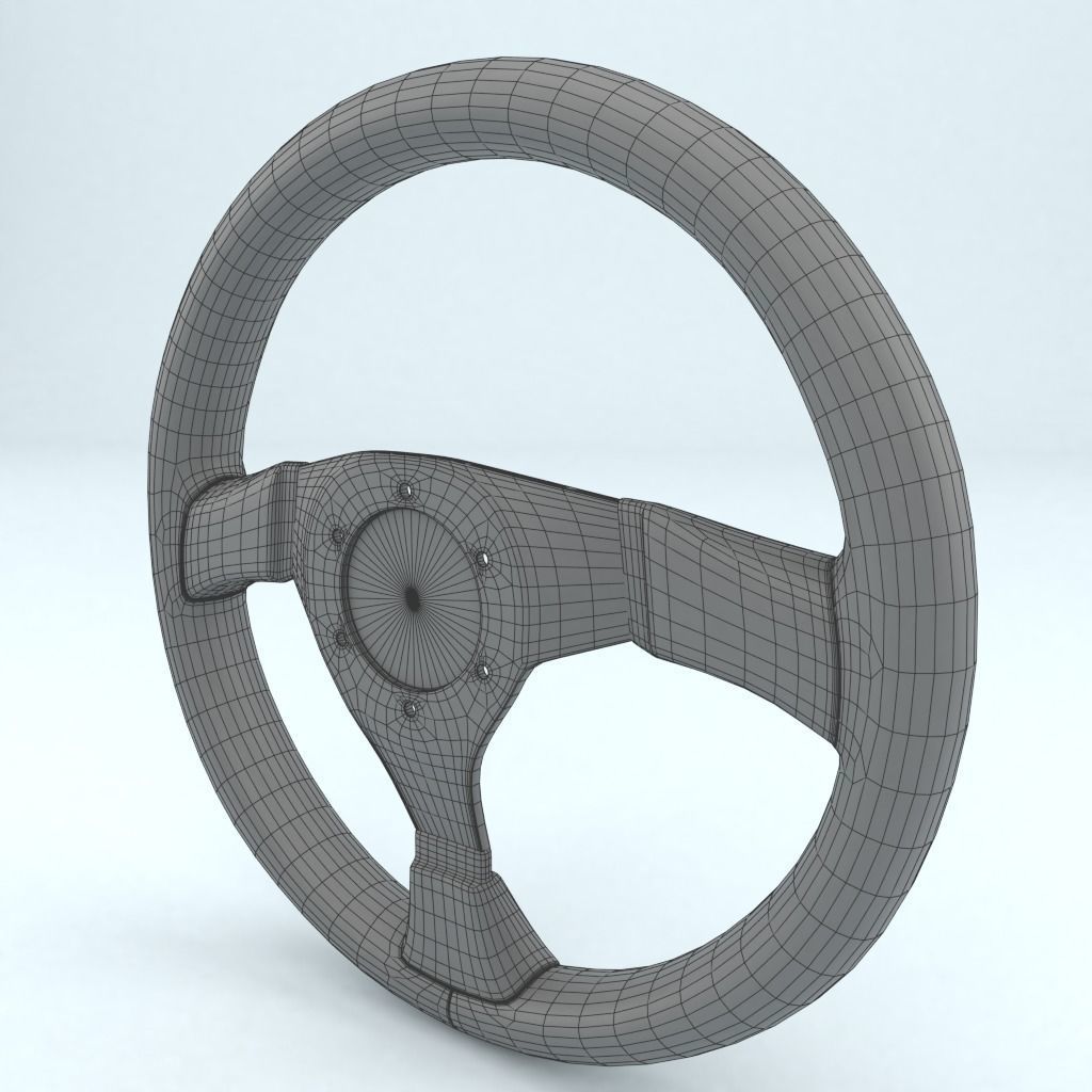 Steering Wheel Sparco P323 3D model_6