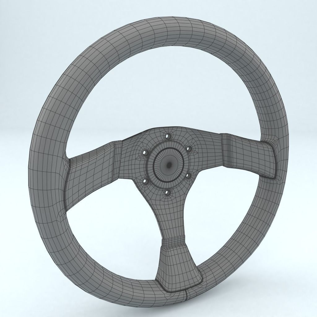 Steering Wheel Sparco P323 3D model_5