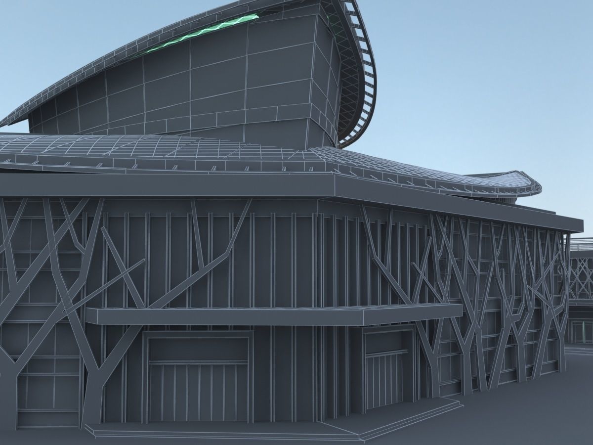 Futuristic Museum 1 3D model_21