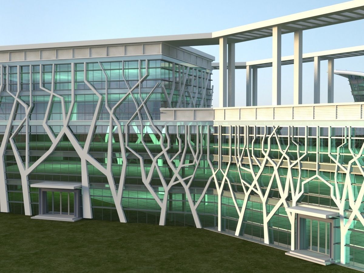 Futuristic Museum 1 3D model_14