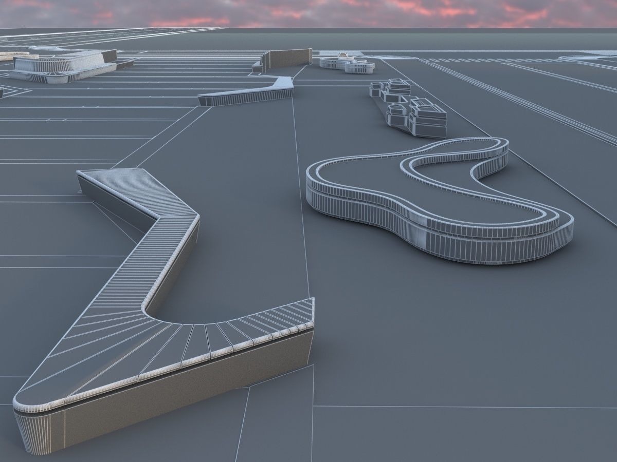 Futuristic Museum 1 3D model_28