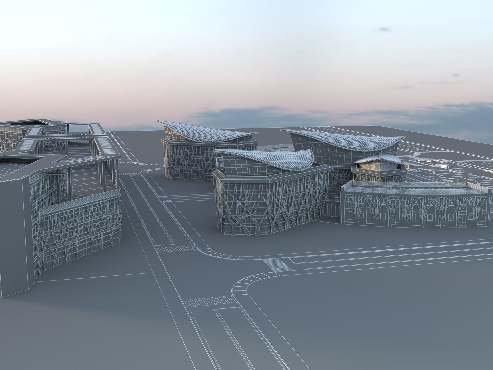 Futuristic Museum 1 3D model_18
