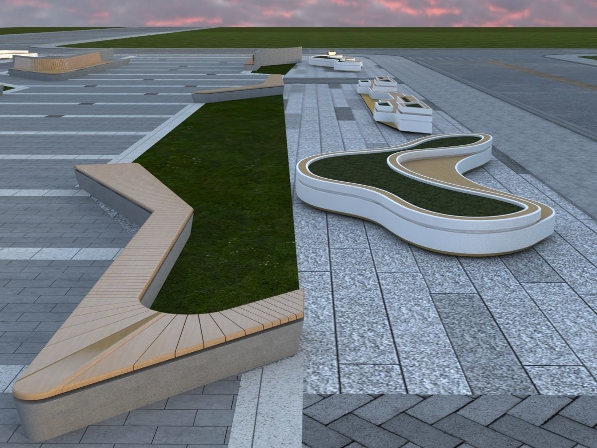 Futuristic Museum 1 3D model_16