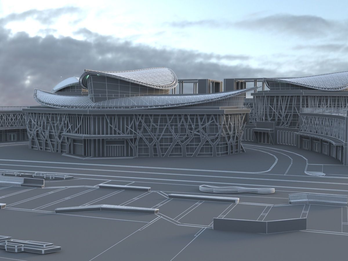 Futuristic Museum 1 3D model_20