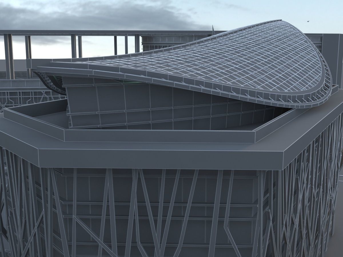 Futuristic Museum 1 3D model_26