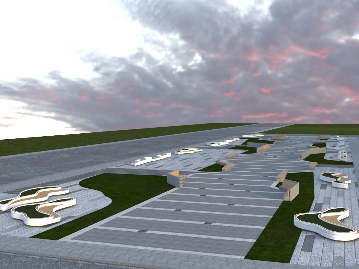 Futuristic Museum 1 3D model_15