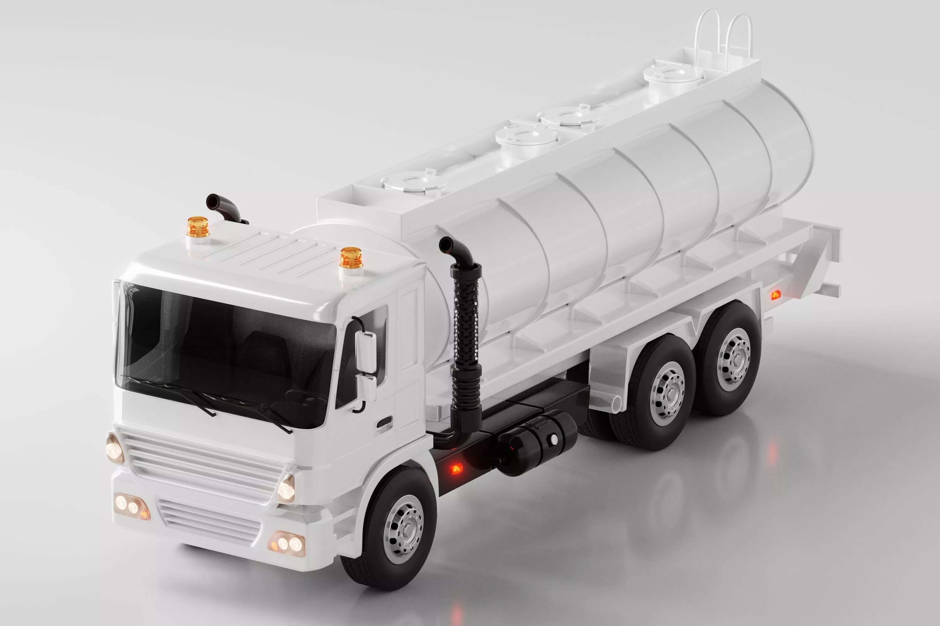 Tanker Truck Low-poly 3D model