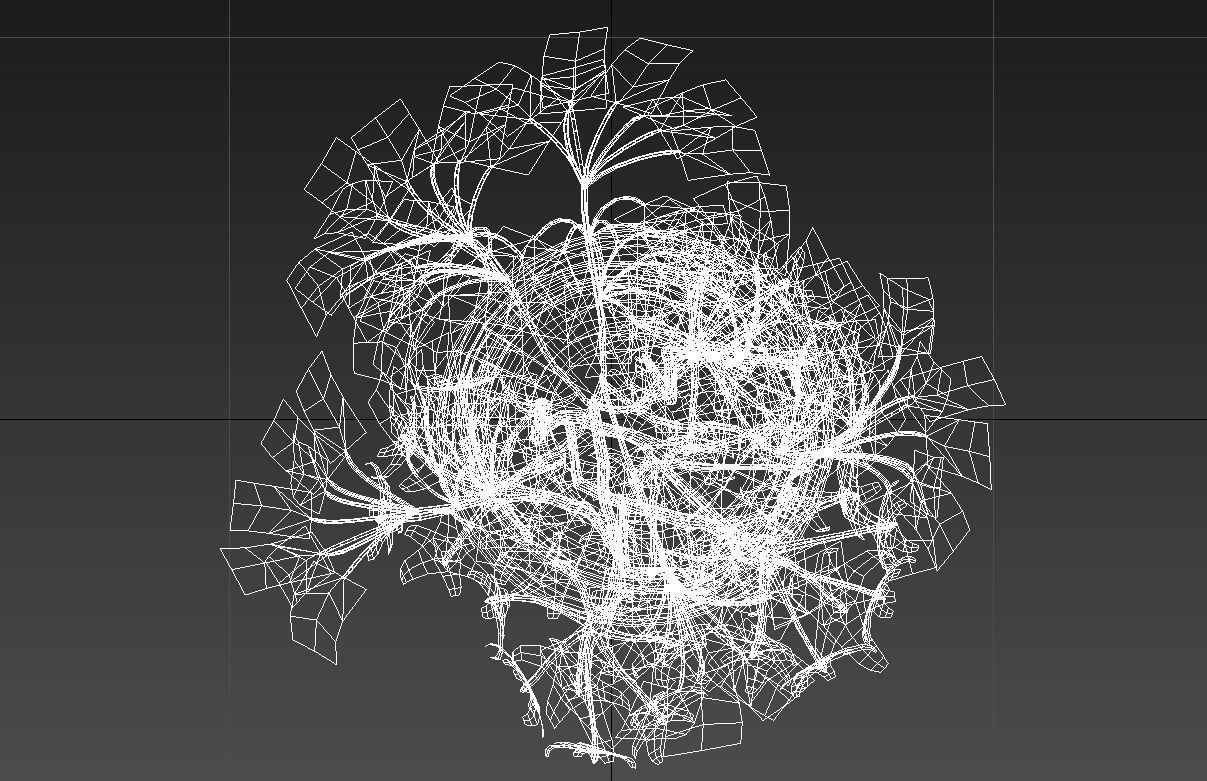 Pink flowers ceramic vase 3D model_12