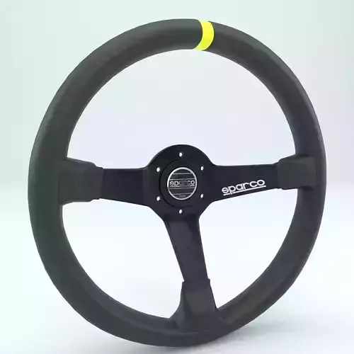 Steering Wheel Sparco R345 Leather Black