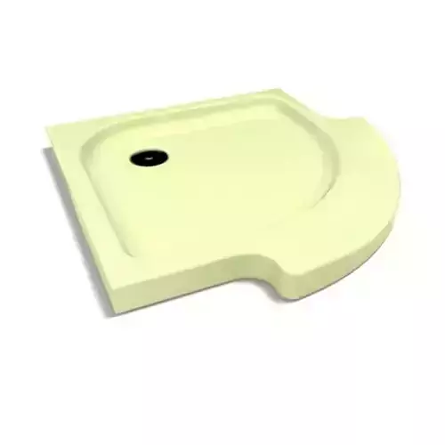 Yellow Tile Shower Base